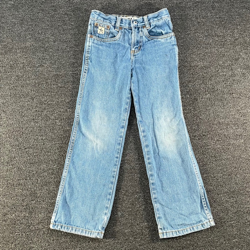 Cinch Jeans Boys 7R Blue Good Western Straight Leg Light Wash Denim MB10042001